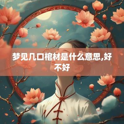 梦见几口棺材是什么意思,好不好