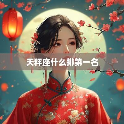 天秤座什么排第一名