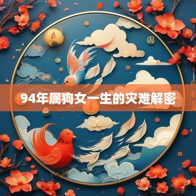 94年属狗女一生的灾难解密