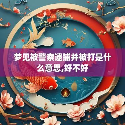 梦见被警察逮捕并被打是什么意思,好不好