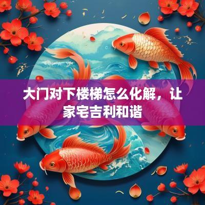 大门对下楼梯怎么化解，让家宅吉利和谐