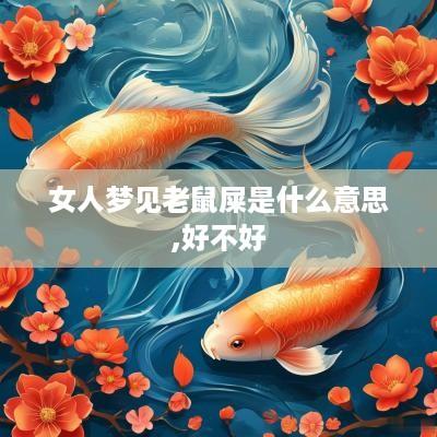 女人梦见老鼠屎是什么意思,好不好