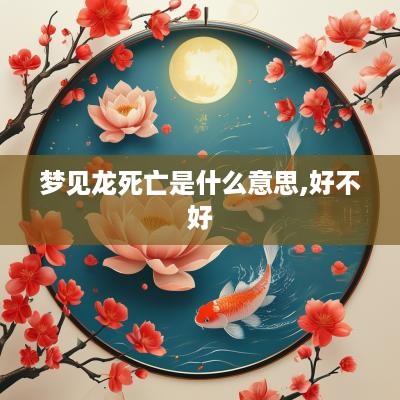 梦见龙死亡是什么意思,好不好