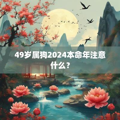 49岁属狗2025本命年注意什么？