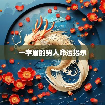 一字眉的男人命运揭示