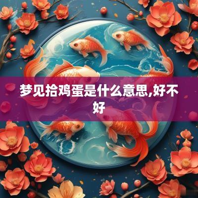 梦见拾鸡蛋是什么意思,好不好