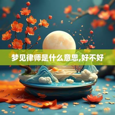梦见律师是什么意思,好不好