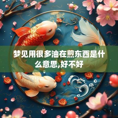 梦见用很多油在煎东西是什么意思,好不好