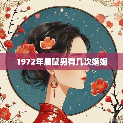 1972年属鼠男有几次婚姻
