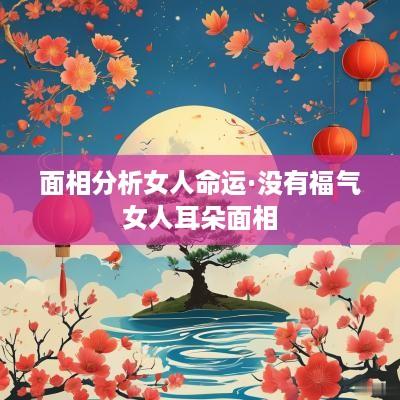 面相分析女人命运·没有福气女人耳朵面相