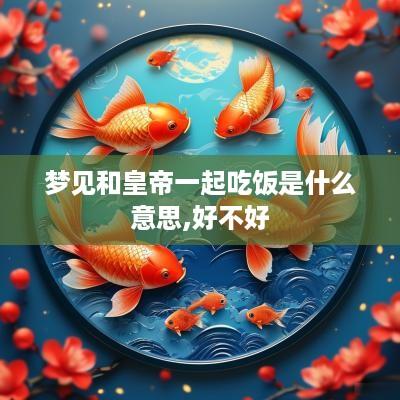 梦见和皇帝一起吃饭是什么意思,好不好