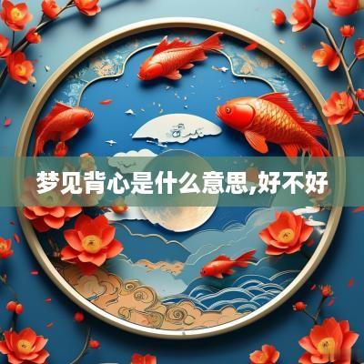 梦见背心是什么意思,好不好