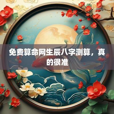 免费算命网生辰八字测算，真的很准