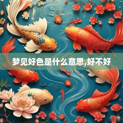 梦见好色是什么意思,好不好