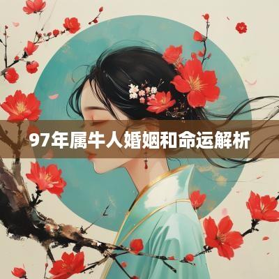 97年属牛人婚姻和命运解析