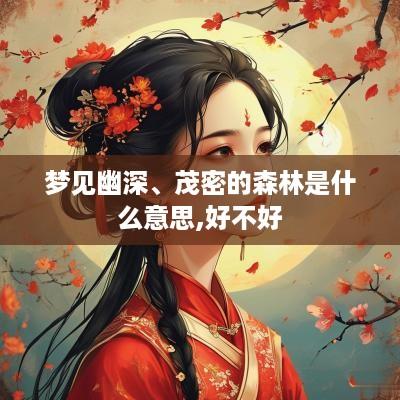 梦见幽深、茂密的森林是什么意思,好不好