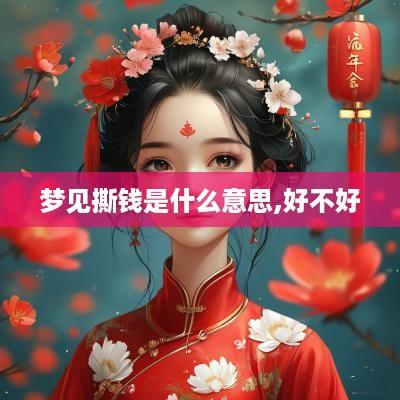 梦见撕钱是什么意思,好不好