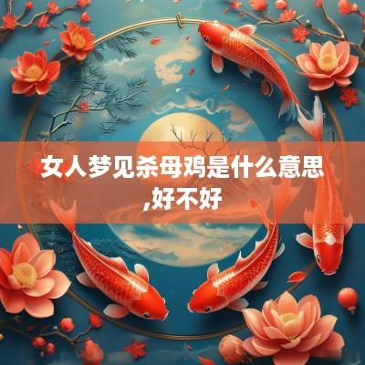 女人梦见杀母鸡是什么意思,好不好