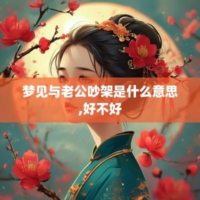 梦见与老公吵架是什么意思,好不好