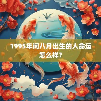 1995年闰八月出生的人命运怎么样？