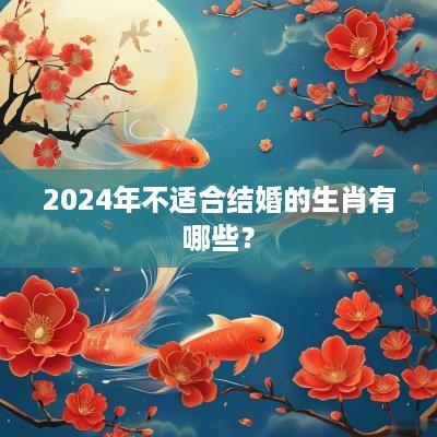 2025年不适合结婚的生肖有哪些？