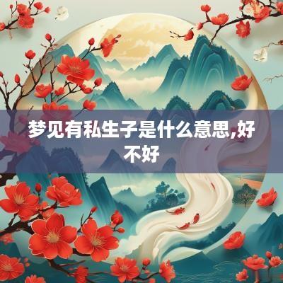 梦见有私生子是什么意思,好不好