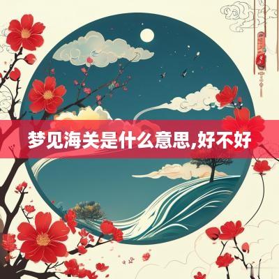 梦见海关是什么意思,好不好