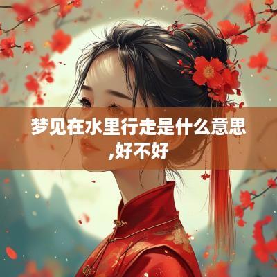 梦见在水里行走是什么意思,好不好