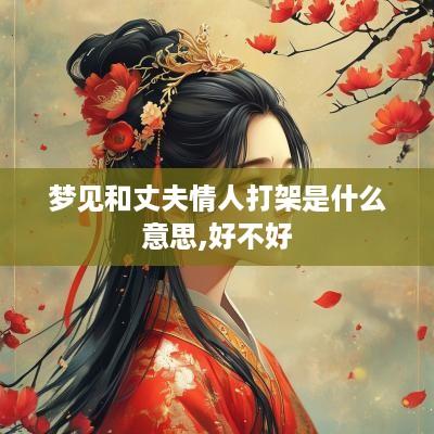 梦见和丈夫情人打架是什么意思,好不好