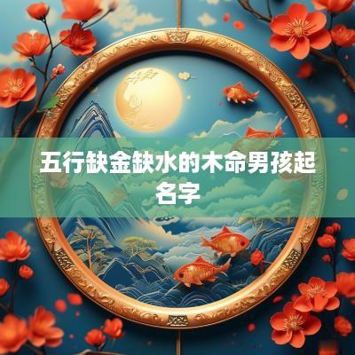 五行缺金缺水的木命男孩起名字
