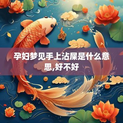 孕妇梦见手上沾屎是什么意思,好不好
