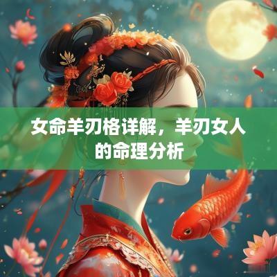 女命羊刃格详解，羊刃女人的命理分析