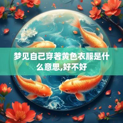 梦见自己穿著黄色衣服是什么意思,好不好