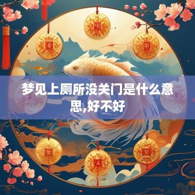 梦见上厕所没关门是什么意思,好不好