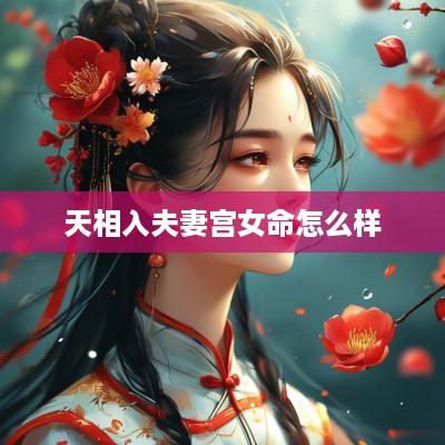 天相入夫妻宫女命怎么样