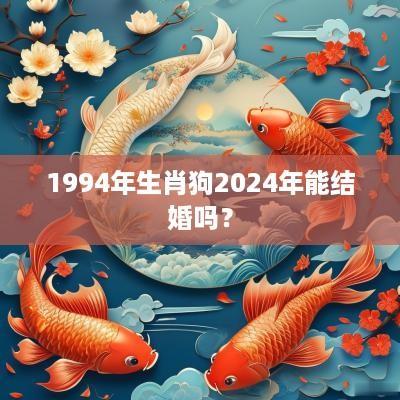 1994年生肖狗2025年能结婚吗？