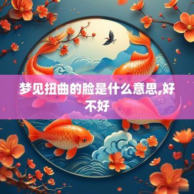 梦见扭曲的脸是什么意思,好不好