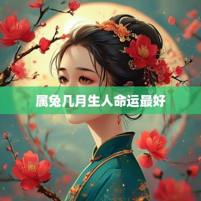 属兔几月生人命运最好