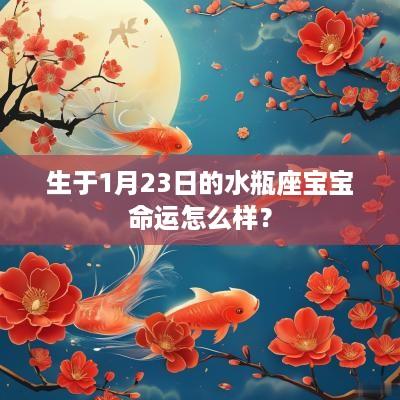 生于1月23日的水瓶座宝宝命运怎么样？