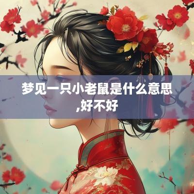 梦见一只小老鼠是什么意思,好不好