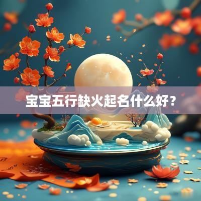 宝宝五行缺火起名什么好？