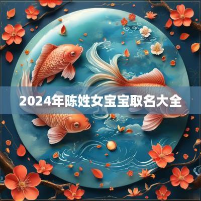 2025年陈姓女宝宝取名大全