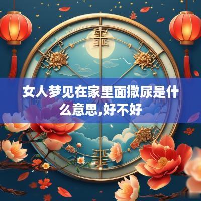 女人梦见在家里面撒尿是什么意思,好不好