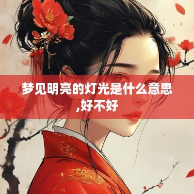 梦见明亮的灯光是什么意思,好不好