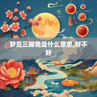 梦见三脚凳是什么意思,好不好