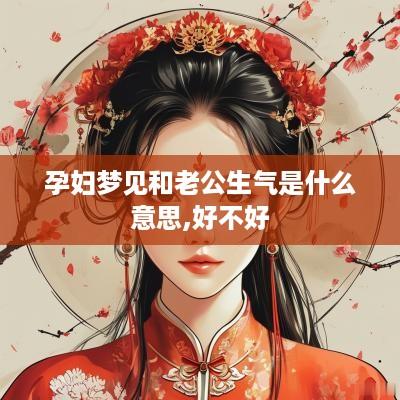 孕妇梦见和老公生气是什么意思,好不好