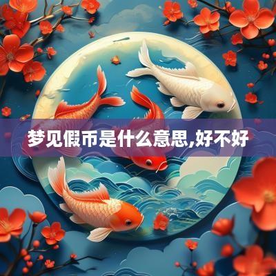 梦见假币是什么意思,好不好