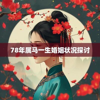 78年属马一生婚姻状况探讨