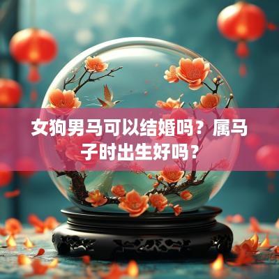 女狗男马可以结婚吗？属马子时出生好吗？