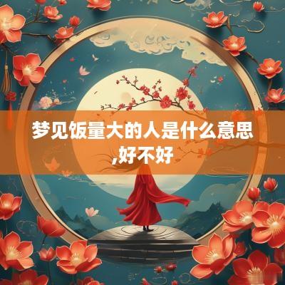 梦见饭量大的人是什么意思,好不好